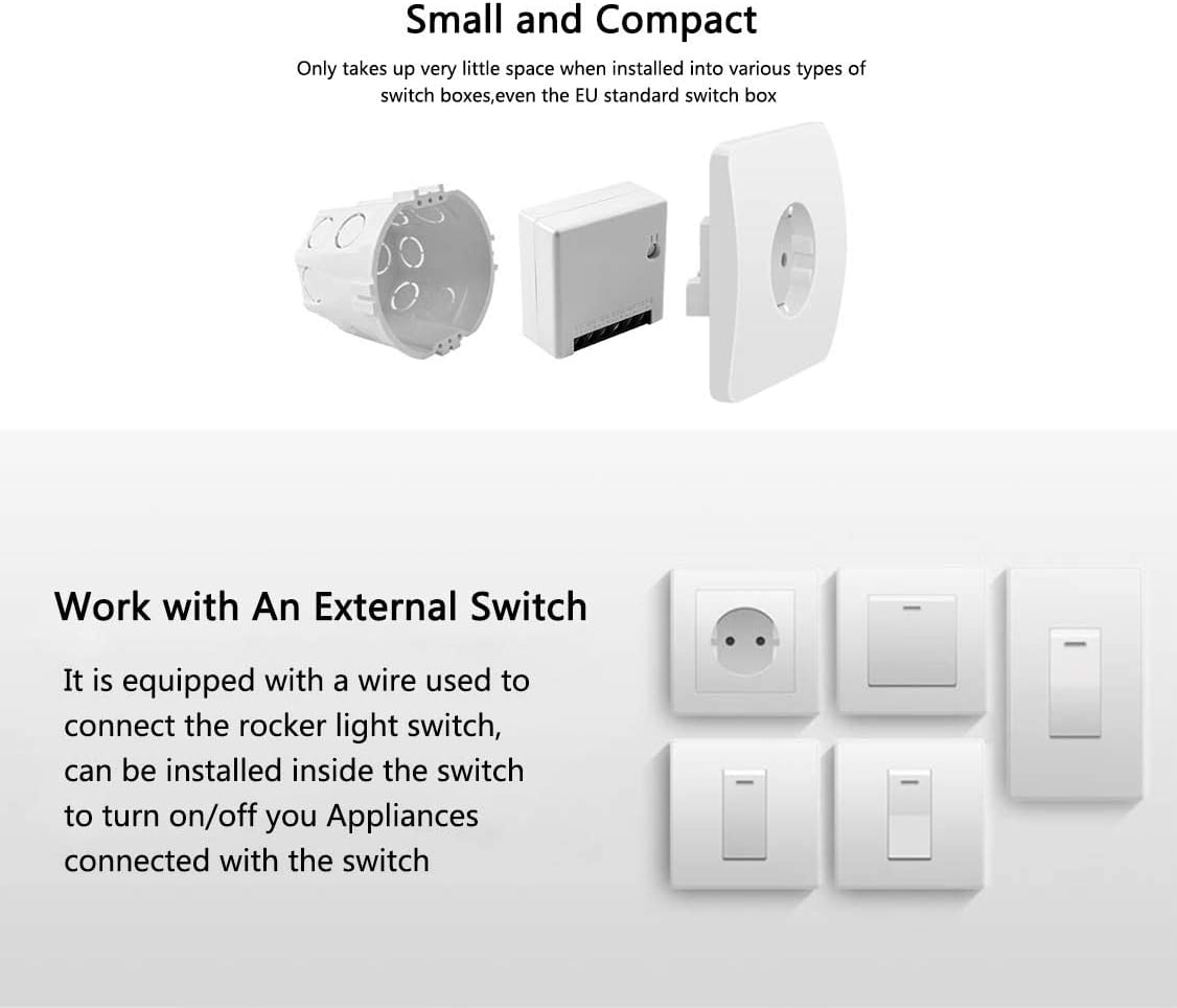 Interruttore Smart WiFi SONOFF - Controllo Intelligente per Casa con Alexa e Google Home