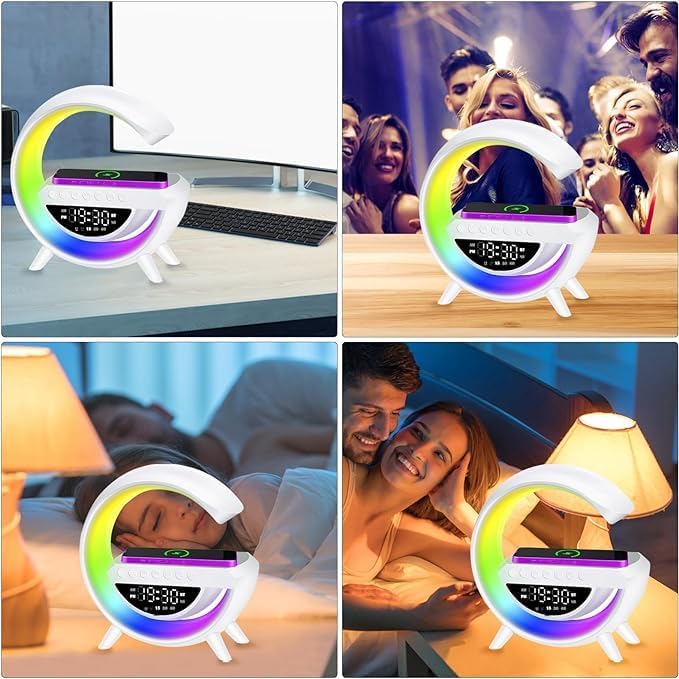 Sveglia con Luce LED e Altoparlante Bluetooth