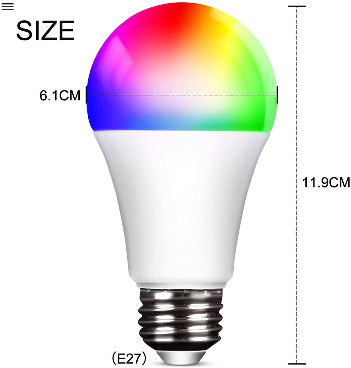 Lampadina Led Wifi Rgb E27 10w 850lm con telecomando