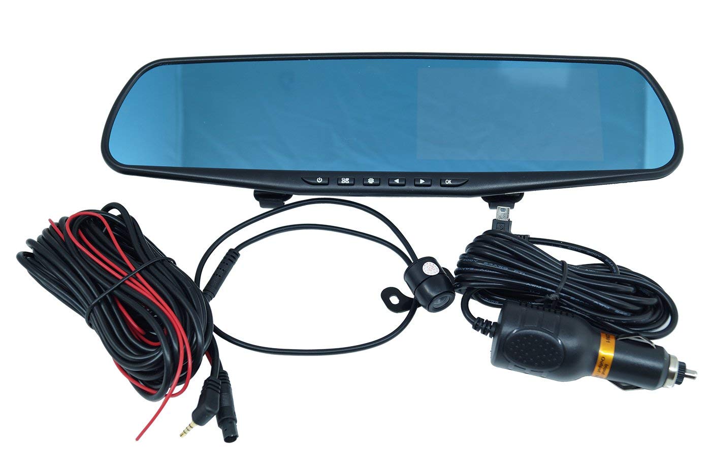 Telecamera per auto specchietto touch hd 1080p 4.3" registratore di guida