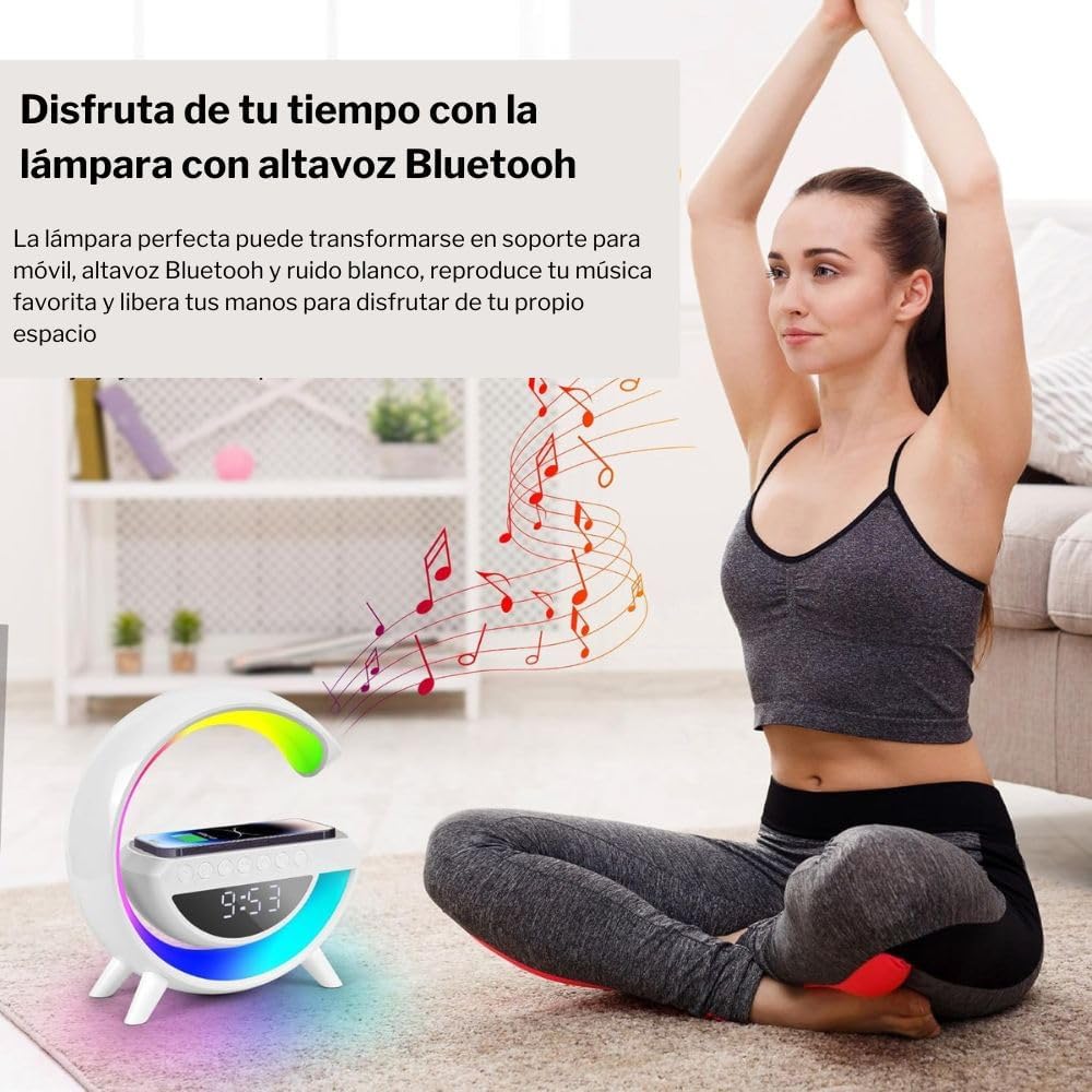 Sveglia con Luce LED e Altoparlante Bluetooth