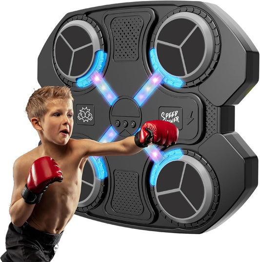 Music Boxing Machine per Bambini e Adulti - Macchina da Boxe Musicale con Guanti Inclusi