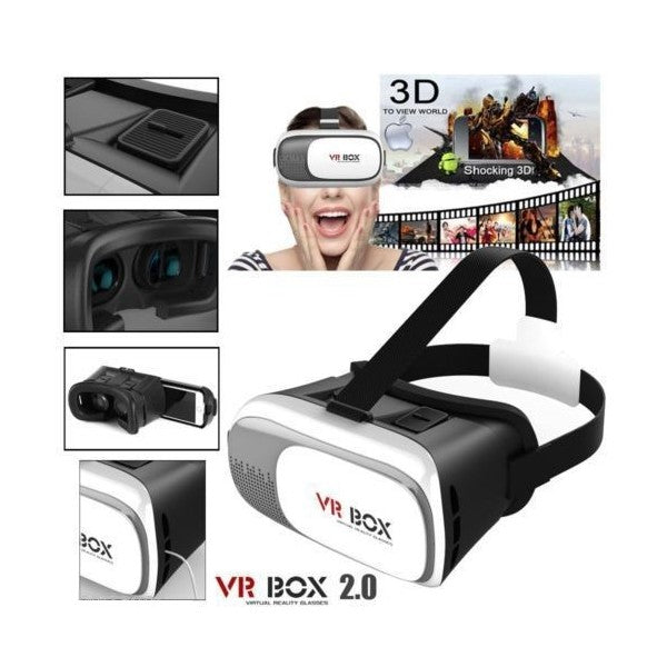 Occhiali realtà virtuale 3d vrbox giochi film 360° con cuffie