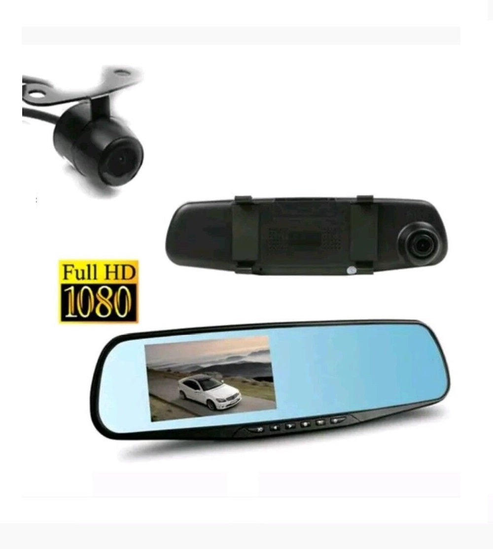 Telecamera per auto specchietto touch hd 1080p 4.3" registratore di guida